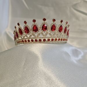 Red Rhinestone Tiara